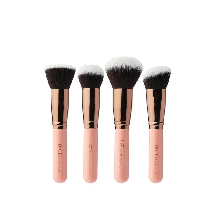 Luxie Beauty - 4pc Kabuki Set - Rose Gold